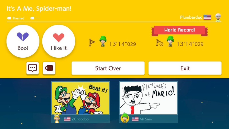 Illustration for article titled In honor of Far From Home, let's make some Spider-Man-themed levels in Super Mario Maker 2
